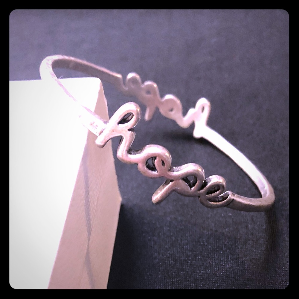 Silver HOPE bangle